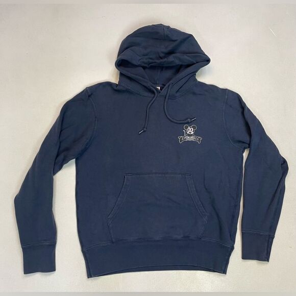 Uniqlo DISNEY Mickey Mouse Pullover Hoodie Men Medium Blue - Picture 1 of 5